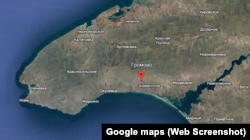 Позиції 31 дивізії ППО МО РФ знаходяться біля села Громове Чорноморського району Криму. Скріншот супутникової карти Google