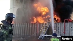 Пожежа на нафтобазі в місті Азов Ростовської області, 18 червня 2024 року