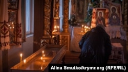 Святкове богослужіння в Кафедральному соборі Святих рівноапостольних князя Володимира та Ольги. Сімферополь, 13 січня 2019 року